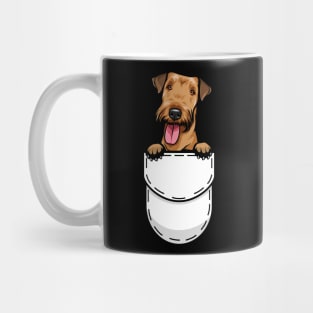 Funny Airedale Terrier Pocket Dog Mug